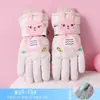 Novas Luvas para Meninas com Forro de Lã Espessadas Quentes de Inverno à Prova de Vento Impermeáveis Desenho Animado Esqui Luvas Fofas para Meninas e Meninos