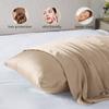 Funda de Almohada Estilo Americano Seda Artificial Funda de Almohada Amazon Funda de Almohada Satén de Seda Artificial Comercio Exterior Prueba de Sensación Refrescante