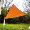 Toldo de Lona Triangular para Sombra Exterior 3 Metros Protección Solar Toldo Vela de Sombra Plegable Sombrilla Toldo de Paisaje