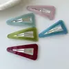 Pinza para el pelo de acetato elegante estilo coreano, clip lateral de triángulo hueco, pasador de gama alta, clip para flequillo, accesorio para el cabello