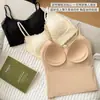 Ropa interior térmica cepillada de otoño e invierno para mujer, con diseño de encaje de espina de pez, tirantes ajustables, propiedades termorreguladoras, adecuada para usar como capa interior o exterior, con copas incorporadas y un diseño de espalda elegante y seductor