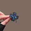 Nova Broche de Trevo de Quatro Folhas da Sorte Exquisito Vintage Alfinete de Lapela Elegante Alfinete de Gola para Terno Presente de Feriado para Parentes e Amigos