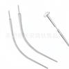 Agulha guia de aço inoxidável linha pino nariz curvo unha orelha osso unha descartável pino piercing agulha piercing agulha