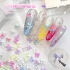 Mini Lazo Manicura Popular Color Caramelo Rosa Estilo Dulce Francés Versátil Estéreo DIY Decoraciones para Uñas