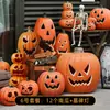 Decoraciones de linternas de calabaza de Halloween, accesorios para crear un ambiente festivo, arreglos de escenas, decoraciones para entradas, bares y tiendas, decoraciones nocturnas