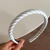 Grampo de cabelo azul estilo coreano fresco novo elástico de cabelo tipo intestino grosso acessórios de cabelo fofo faixa de cabelo listrada faixa de cabeça diária de alta qualidade para mulheres