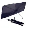 Parasol para Coche Paraguas para Coche Visera Solar Tipo Paraguas Cortina Protector Solar Retráctil Parabrisas Delantero Aislamiento Térmico para Coche Parasol Plegable
