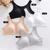 Sujetador Inalámbrico de Talla Grande con Cierre Frontal de Comercio Exterior, Transpirable, Amigable con la Piel, Cómodo, Absorbente de Sudor, Ropa Interior de Algodón Puro para Mujeres de Mediana Edad y Mayores