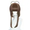 Cardcaptor Sakura Sakura Kinomoto Peruca Cosplay Kashiwabara Sakura Tomoyo Cardcaptor Sakura Peruca de Cabelo Curto com Franja