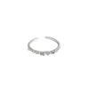 Anillo abierto de plata de ley 925 para mujer, ajustable, con personalidad de moda, diseño de nicho, estilo frío, anillo para dedo índice avanzado.