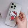 Suporte de Celular de Acrílico de Camada Dupla Sanrio Desenho Animado Suporte Telescópico Giratório com Airbag Suporte de Mesa Gatinho Kitty