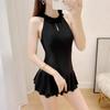 Traje de baño para mujer estilo falda que cubre conservadoramente el vientre, adelgazante, estilo hada de Corea del Sur, estudiante, realce para busto pequeño, traje de baño para aguas termales