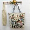 Nova Bolsa de Tecido com Fio de Ouro de Lado Único Estilo Transfronteiriço, Fornecimento de Comércio Exterior, Bolsa de Ombro Feminina Fashion, Bolsa de Compras, Bolsa de Ombro de Lona Artística