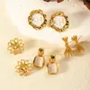 Pendientes Nuevos de Color Café en Forma de U, Más Vendidos Transfronterizos Europeos y Americanos, Exquisito Diseño de Gota de Agua, Modernos y Elegantes, Pendientes de Lujo Ligero para Mujer de Gama Alta