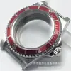 Accesorios para Relojes Caja Retro 39.5mm Lupa de Cristal Rotación Unidireccional Adecuado para Movimiento NH35/36