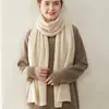 Bufanda 100% Cachemir Puro Suave Esponjosa Ligera Cálida Protección contra el Frío Bufanda Mediana-Larga Bufanda Simple Versátil Polaina para el Cuello para Exteriores