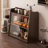 Estante Organizador de Almacenamiento de Tazas de Escritorio Estilo Retro Estante de Almacenamiento para Tazas de Café Vasos de Agua Barra de Té Portavasos para Encimera de Café