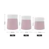 Frascos dispensadores de crema de PP personalizados, botellas de crema de múltiples texturas, envases cosméticos de color sólido serigrafiados 25/30/50g fábrica de materiales
