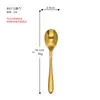 Acero Inoxidable 304 Cucharilla de Té Hogareña Cuchara para Comer Infantil Multiusos Restaurante Té de la Tarde Mango Desnudo Puntiagudo Cuchara para Remover Cucharilla