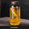 Botella de vidrio para vino de ginseng Gnas sellada de alta gama especial engrosada tarro de vino de alta gama botella vacía de vino medicinal 10 Jin Blanco