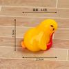 Micropaisaje creativo de dibujos animados, péndulo de pato, pequeño pato amarillo, muñeco, decoraciones DIY, accesorios, mini adornos de resina pequeños.