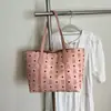Bolso de Gran Capacidad de Moda para Viajes al Trabajo Nuevo Otoño 2025 Bolso de Hombro para Mujer con Estampado de Oso Bolso Tote de Moda para Mujer