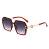 Gafas de Sol Metálicas de Marco Grande 2025 Gafas Explosivas Transfronterizas Europeas y Americanas Gafas de Sol Poligonales Resistentes a los Rayos UV Réplica para Mujer