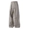 Controle de Preço 89Calças Cargo de Algodão Estilo Americano Quatro Estações para Homens, Altura Americana High Street Soltas para Primavera e Outono Calças Emagrecedoras