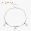 Prata de lei s925 pulseira doce de amor para menina feminina design de nicho de luxo leve corrente de celebridade da internet pulseira ajustável