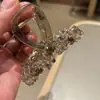 Exquisito Clip de Garra de Cristal de Lujo Ligero Clip de Tiburón Resistente para Mujeres, Colección Vintage Elegante de Accesorios para el Cabello de Cola de Caballo Alta para Mujeres