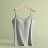 Camisola Cinturón para Mujer Almohadilla para el Pecho Sujetador Interno Ropa Interior de una Pieza Modal Base Talla Grande Antideslizante Top de Tubo Ligero Verano