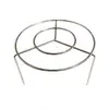 Suporte multifuncional de espetos em aço inoxidável com design de suspensão destacável para fritadeira, espetos de churrasco, espetos de vegetais e grelha