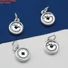Accesorios de Plata de Ley 99 Pies Serpiente del Zodiaco de Plata Sanhe Accesorios Retro Vestido Plata Dura 3D Material de Cuentas Hecho a Mano DIY