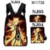 Mochila Fire Shadow nueva mochila transfronteriza traje de tres piezas caricatura moda hombres y mujeres estilo callejero universitario