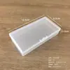 Caja de almacenamiento de plástico cuadrada multimodelo con tapa, partes transparentes, herramientas pequeñas, caja de embalaje a prueba de polvo, caja de muestra al por mayor
