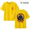 Camiseta de manga corta con cuello en V informal para parejas con estampado de anime de Amazon, estilo espada de verano, Berserk legendario, combinable