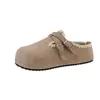 Zapatos Birkenstock super calientes de suela gruesa con tacón oculto, slip-on, de punta cerrada, medias pantuflas para mujer, para usar al aire libre en otoño, nuevo estilo popular 2026