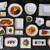 Plato para Carne Imitación Porcelana de Melamina, Plato para Sushi Barbacoa, Plato para Guarnición de Hot Pot Comercial, Plato para Rollos de Cordero, Plato para Platos Fríos