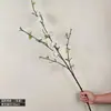 Flores de flor de melocotonero artificiales, flores de ciruelo falsas, decoración de alta gama de lujo ligero para mueble de TV de sala de estar, mesa de comedor, adornos florales