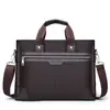 Maletín de Mano de Negocios para Hombre Bolso de Hombro para Viaje con Textura Maletín Cruzado para Hombre Bolso Sencillo para Portátil de 14 pulgadas
