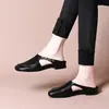 Producto popular de comercio exterior: Medias zapatillas retro francesas para mujer, aptas para usar en exteriores, nuevo modelo de verano, zapatillas cerradas de suela plana, sandalias ligeras de verano