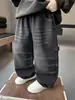 Pantalones de Otoño para Niños 2026 Nuevo Estilo Coreano Jeans Elegantes para Niños Jóvenes, Pantalones Casuales de Pierna Recta para Bebés