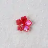 Pétalos de Flor Acrílicos con Agujero Central, Flor de Cinco Pétalos, Brillantes Color Ab Chapado, Horquilla, Pendiente, Colgante y Joyería Hechos a Mano Vintage para DIY