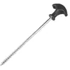 Equipamentos de Exterior Acessórios para Barraca Aço em Forma de T Cabeça de Plástico Rosca Manual Giratória Estaca de Ferro para Chão 21cm