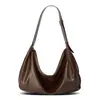 Bolso retro europeo y americano para mujer de gran capacidad, nuevo bolso casual de hombro o axila 2026, bolso tote casual plisado para el día a día