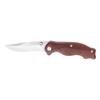 Cuchillo plegable multifuncional de acero inoxidable, cuchillo plegable portátil para exteriores, cuchillo de fruta con mango de madera, mini cuchillo de bolsillo de alta dureza.