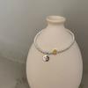 Pulsera Coreana Smiley Redonda de Marca para Niñas ins Moda Diseño Nicho Sentido de Alta Gama Cuerda Estampada Joyería