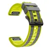 Correa de Reloj de Silicona Tejida Bicolor Clear Wind Adecuada para Garmin fenix8 7X Pro 22MM/26MM
