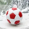 Llavero Colgante de Fútbol de Simulación Copa del Mundo Mini Balón de Fútbol Colgante Pequeño Goma Suave Multicolor Muñeco de Fútbol Pequeño Accesorios