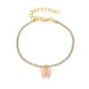 Nova Corrente de Pé Criativa Europeia e Americana com Strass Brilhantes Estilo ins Pingente Simples de Borboleta Decoração de Pé Moda Feminina Decoração de Pé de Praia